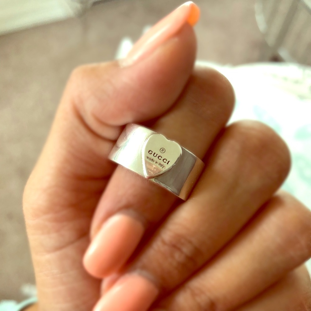 Authentic Gucci heart ring